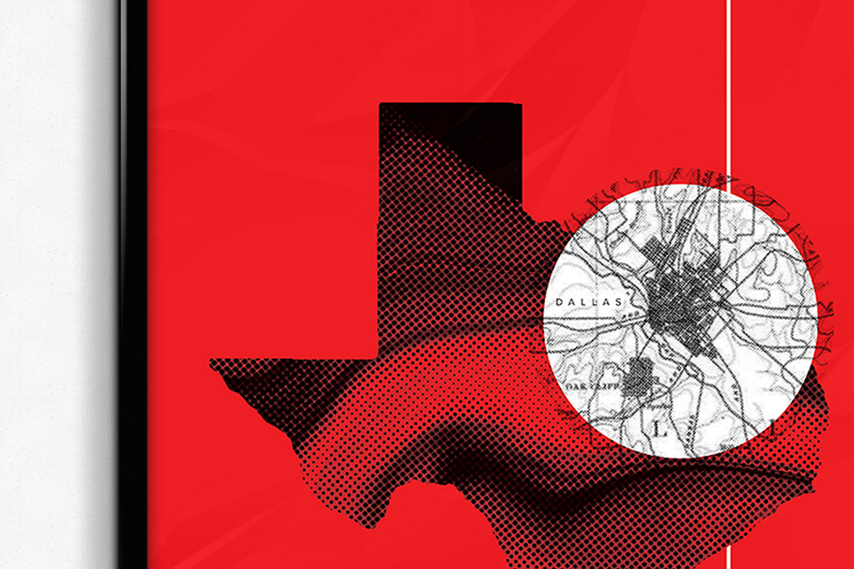 Adobe Portfolio texas red design dallas halftone line art