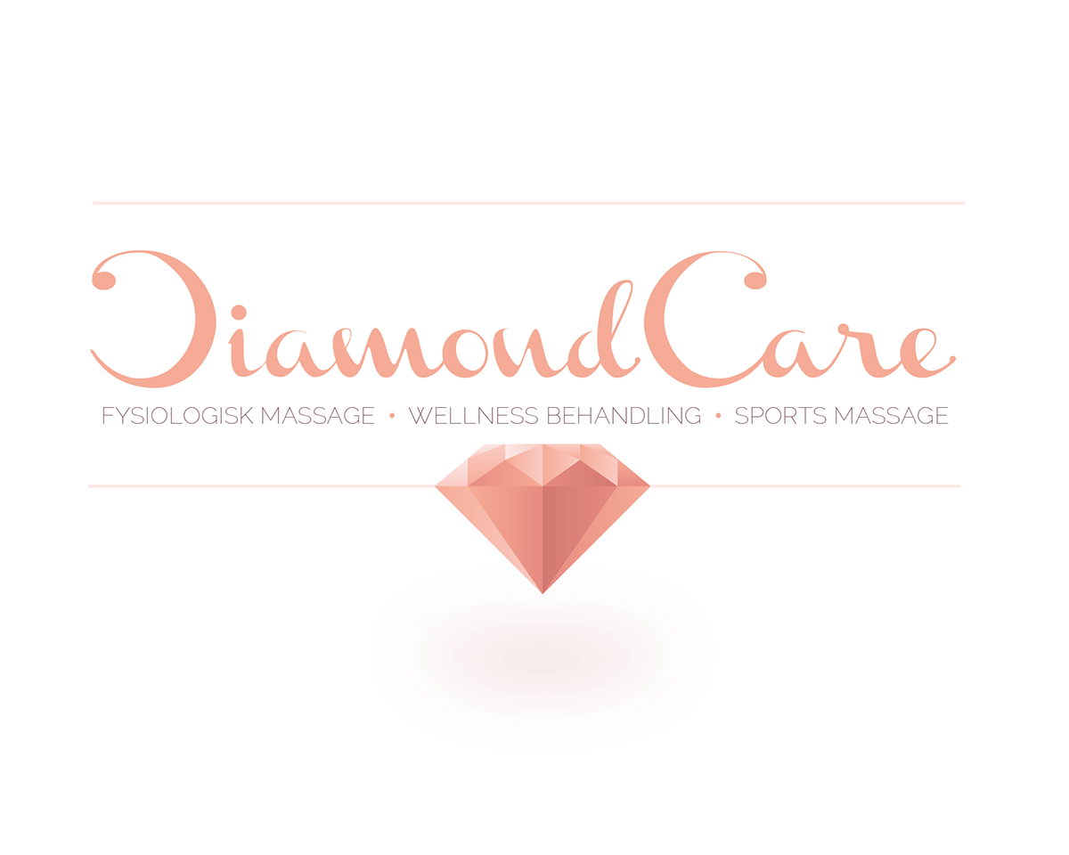 massage Wellness logo Logotype trademark diamond  diamant rosa bus Business Cards visitkort sign foil denmark care