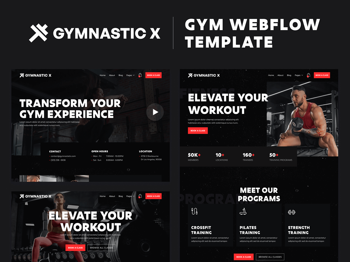 Gym Webflow Template