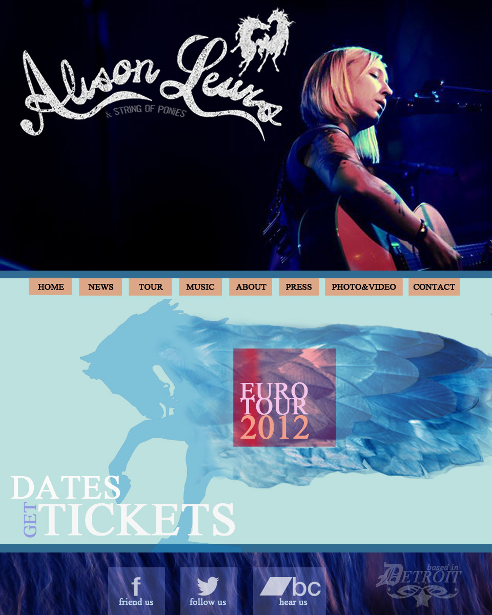 Alison Lewis musician web site web page