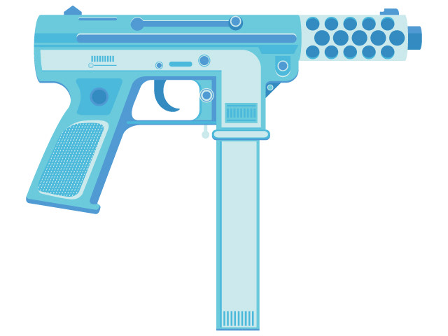 grand theft auto gta vice city cheats r1 r2 l1 weapons 80's Threadless Classic Gaming guns Video Games blue Fan Art icons