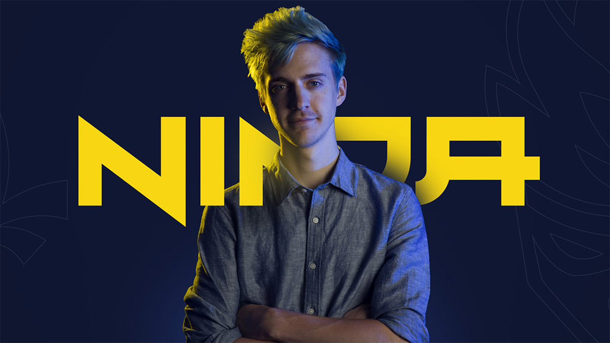 esports ninja egame Fortnite yellow blue logo