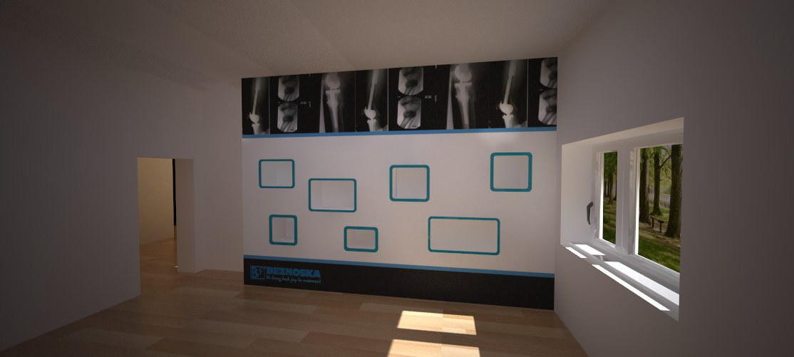 Beznoska Exhibition  Stand wall graphics Interior design