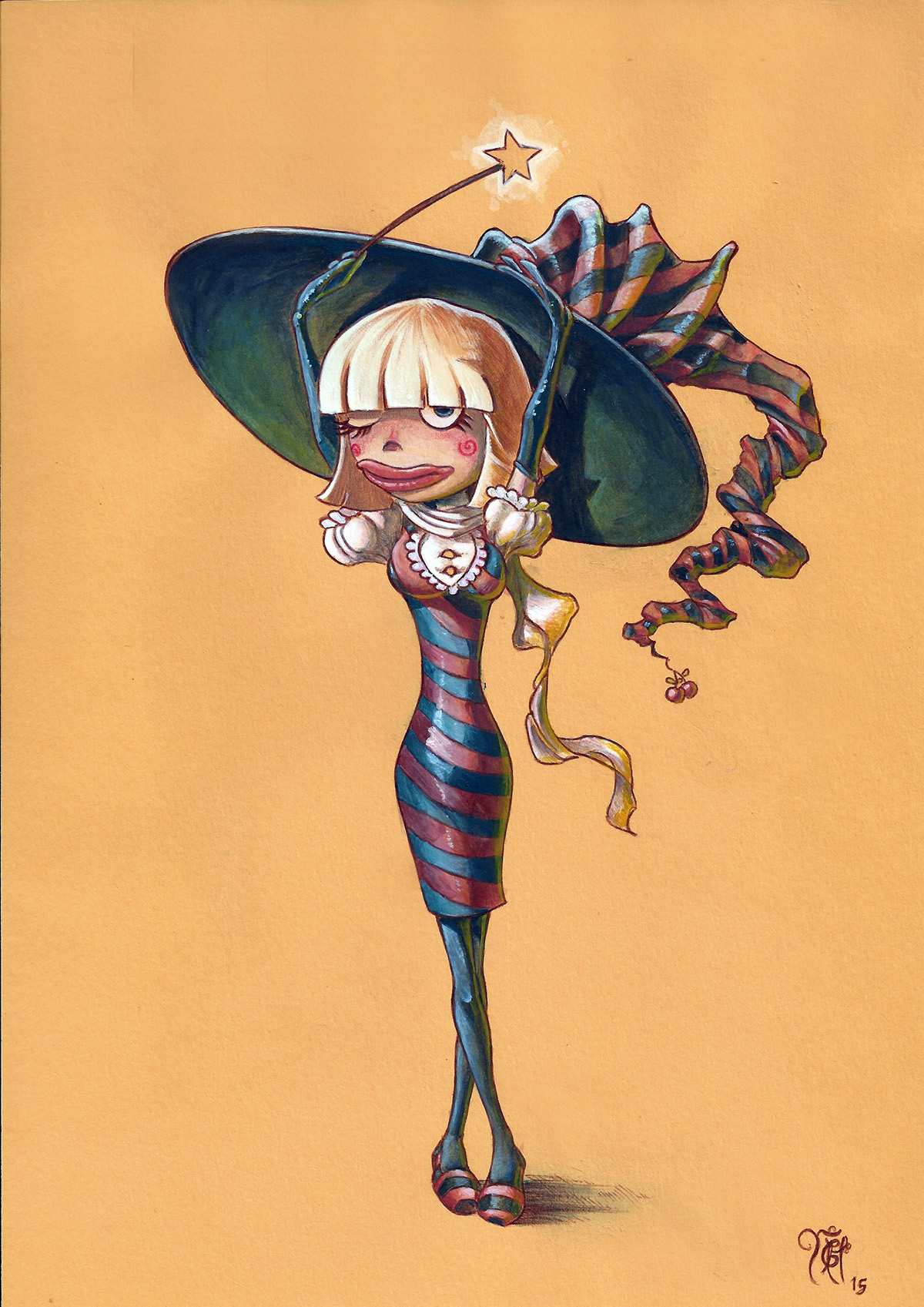 children´s illustration ilustración infantil ilustracion character creation witch Witches Magic  