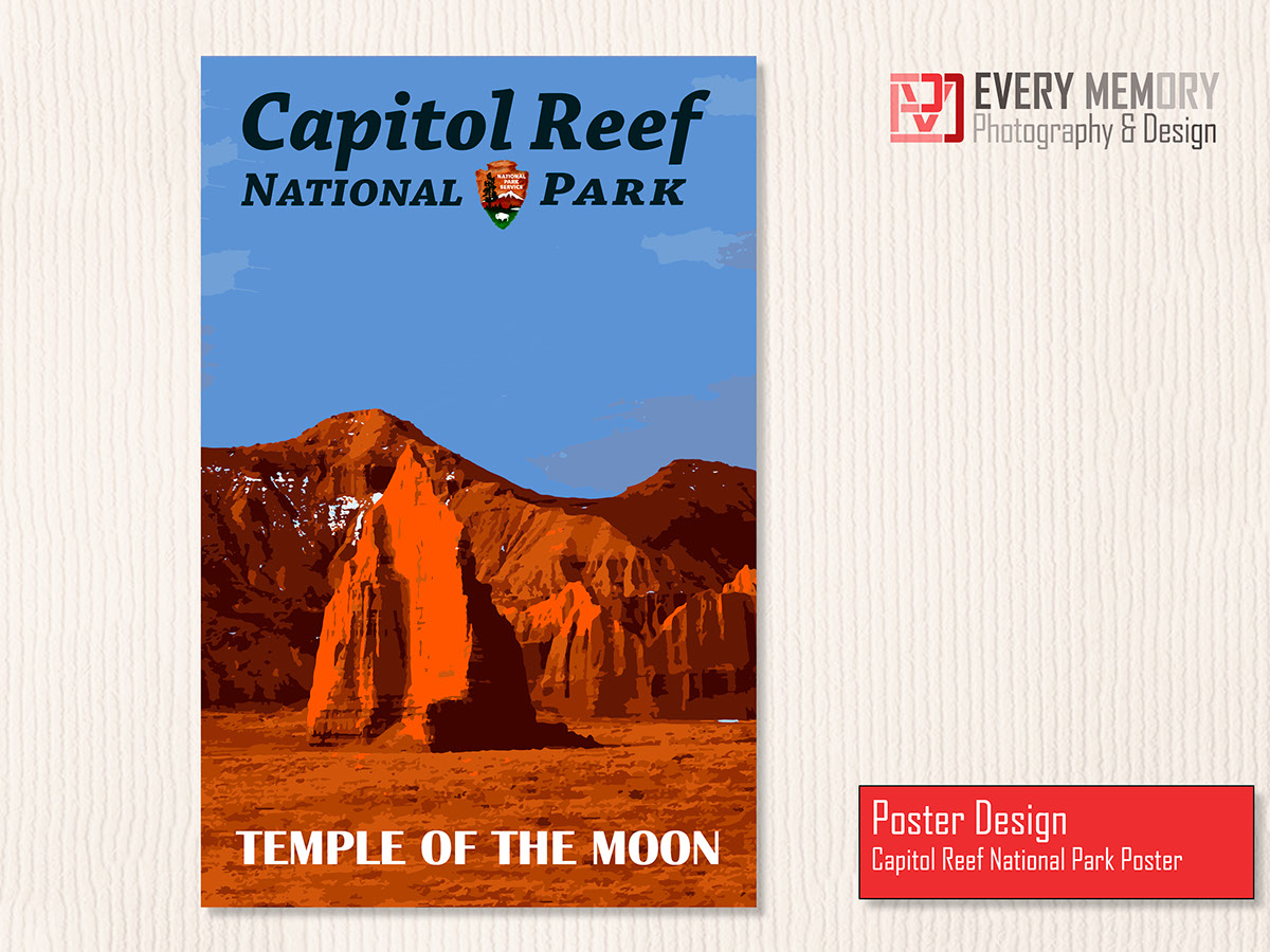 poster National Park Capitol Reef print