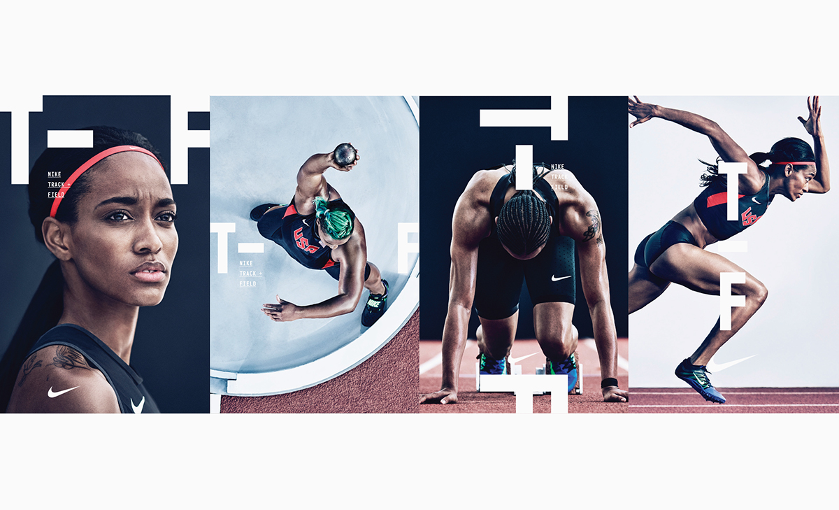 trackandfield StudioBuild identity branding  brandidentity graphicdesign design typography   Nike