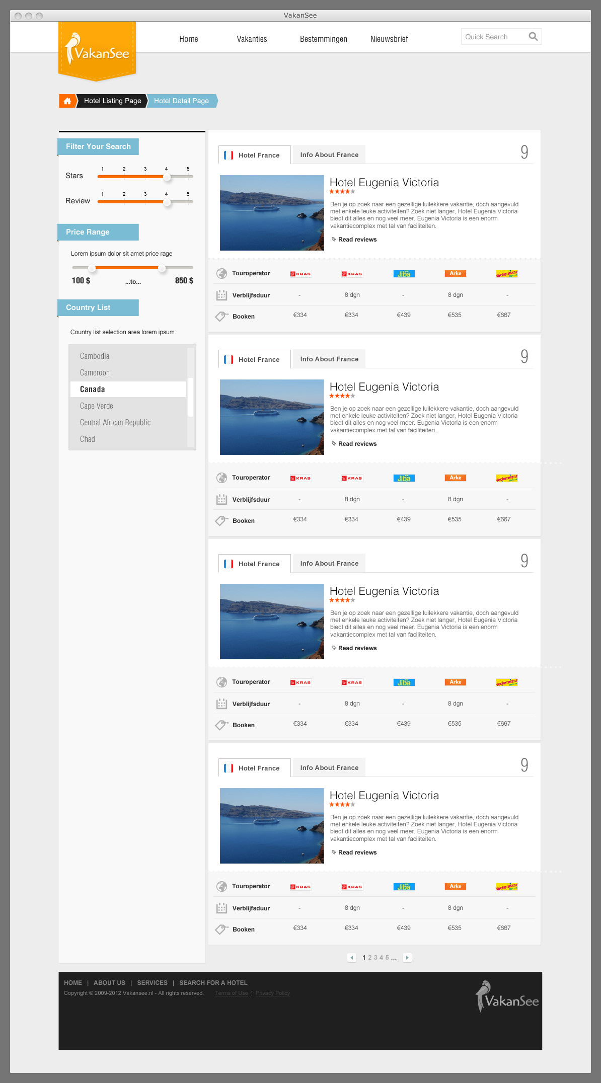 Holiday user interface interface design Form hotel country list page Search Page price list Turkey Holland istanbul türkiye Layout