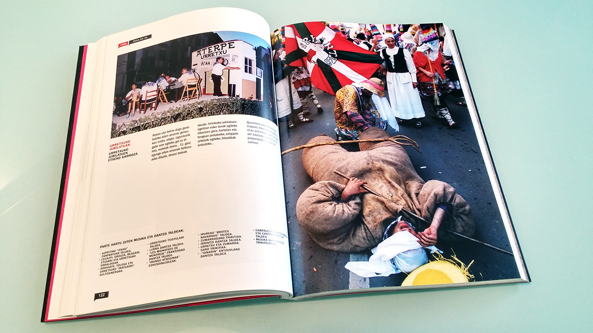 Diseño editorial libros maquetación Urretxu carrozas 50 aniversario