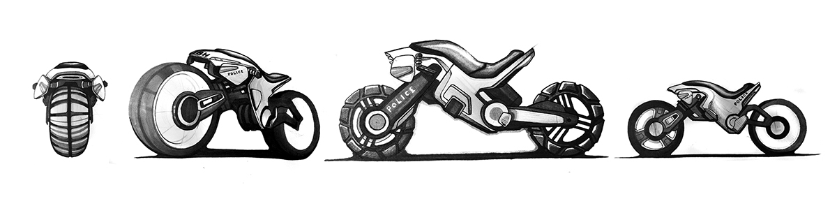 motorcycle concept art  Dubai project