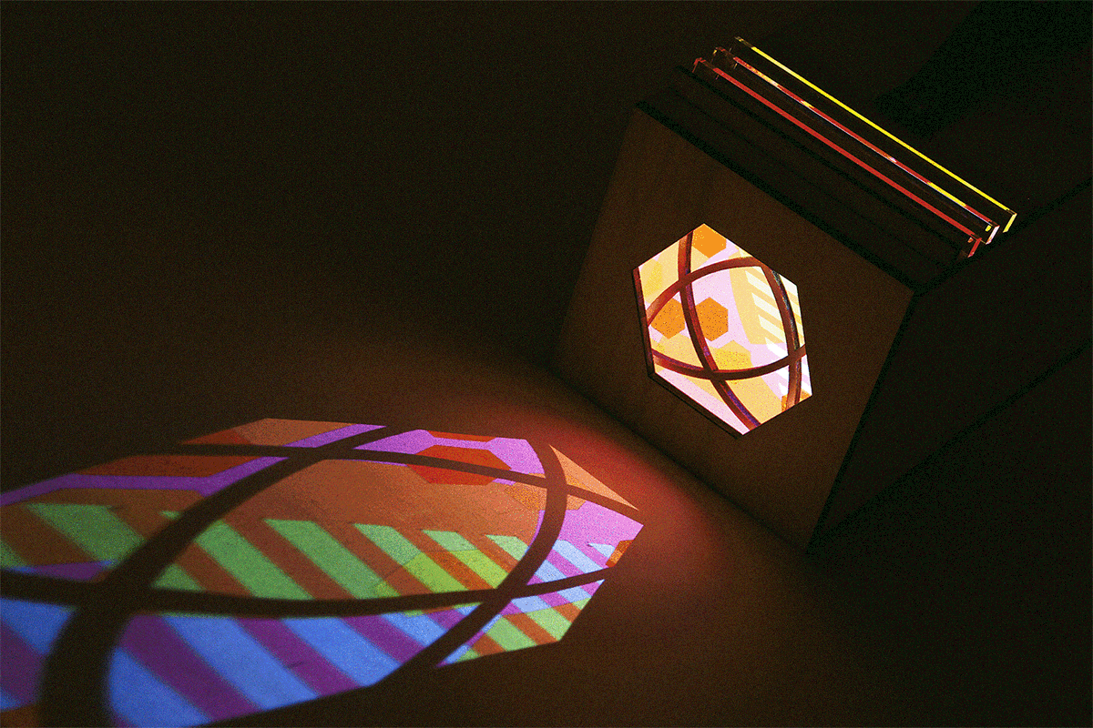 Beambox visual geometric pattern color Projector Beamer light glow