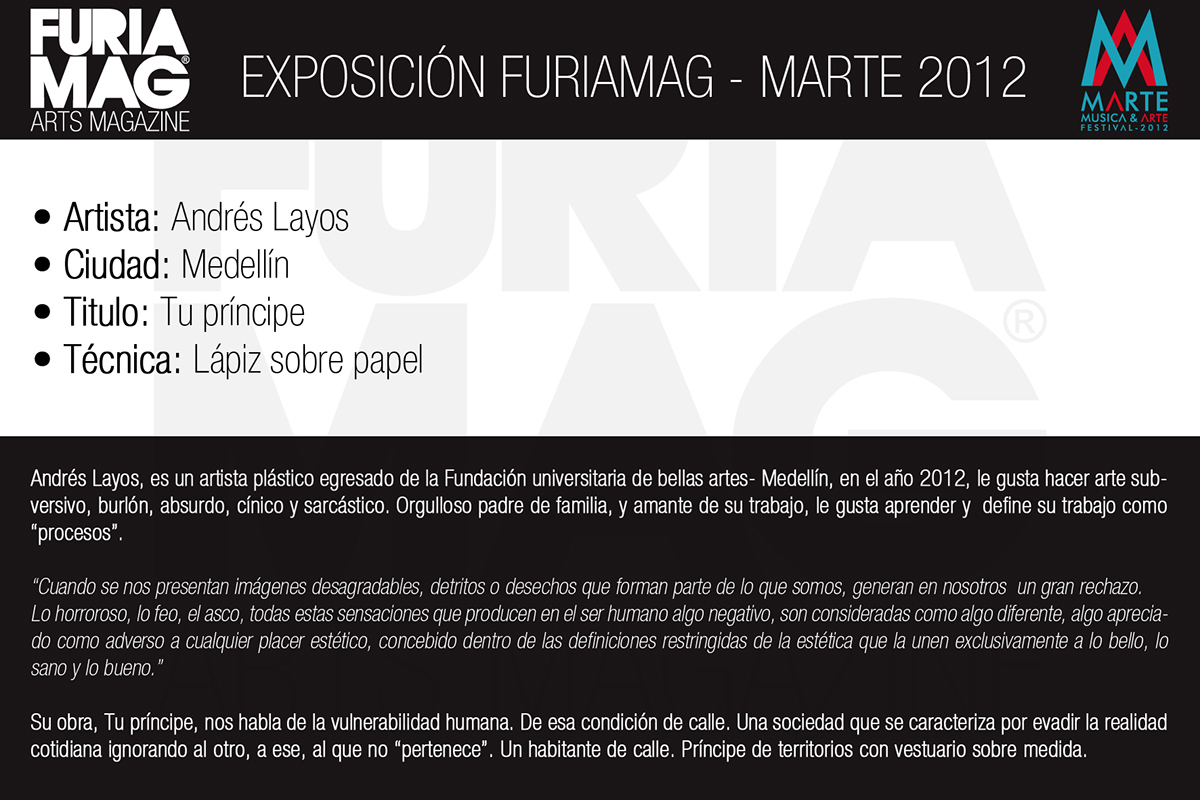 design  art  exhibition colombia orquideorama MARTE 2012 furiamag Deja - Vecu Colombian artists medellin musica arte exhibición