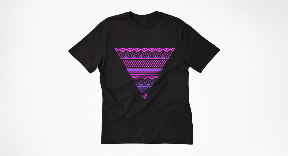 Eastercamp 2013 geometric colour poster flyer swing tag tee shirt triangle Booklet design purple pink blue yellow back stage pass