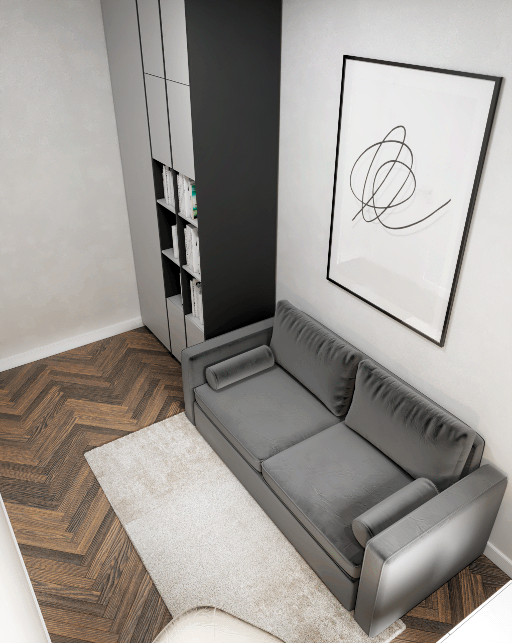 3D CGI Render visualisation interior design  vray darbo kambarys Interjeras