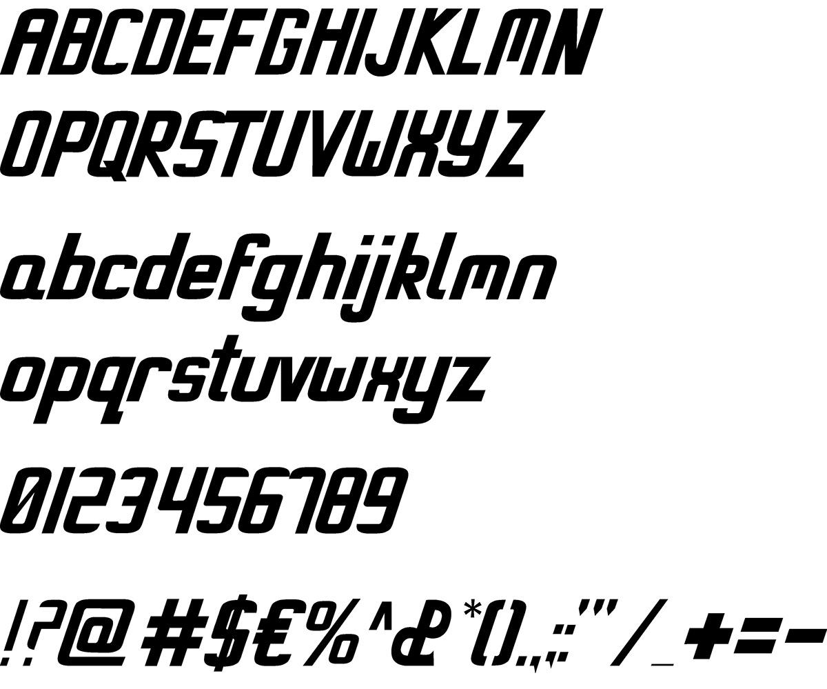miami font Typeface futuristic sans serif