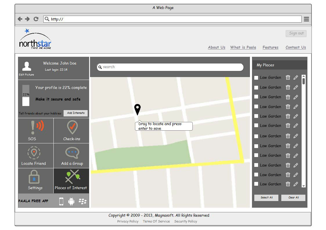 CHILD SAFETY web application safety tracking Geofencing mobile