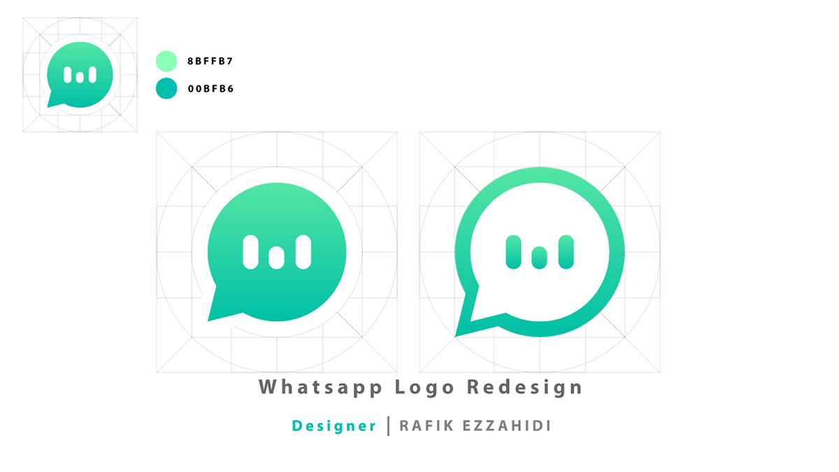 redesign adobe Illustrator WhatsApp design logo