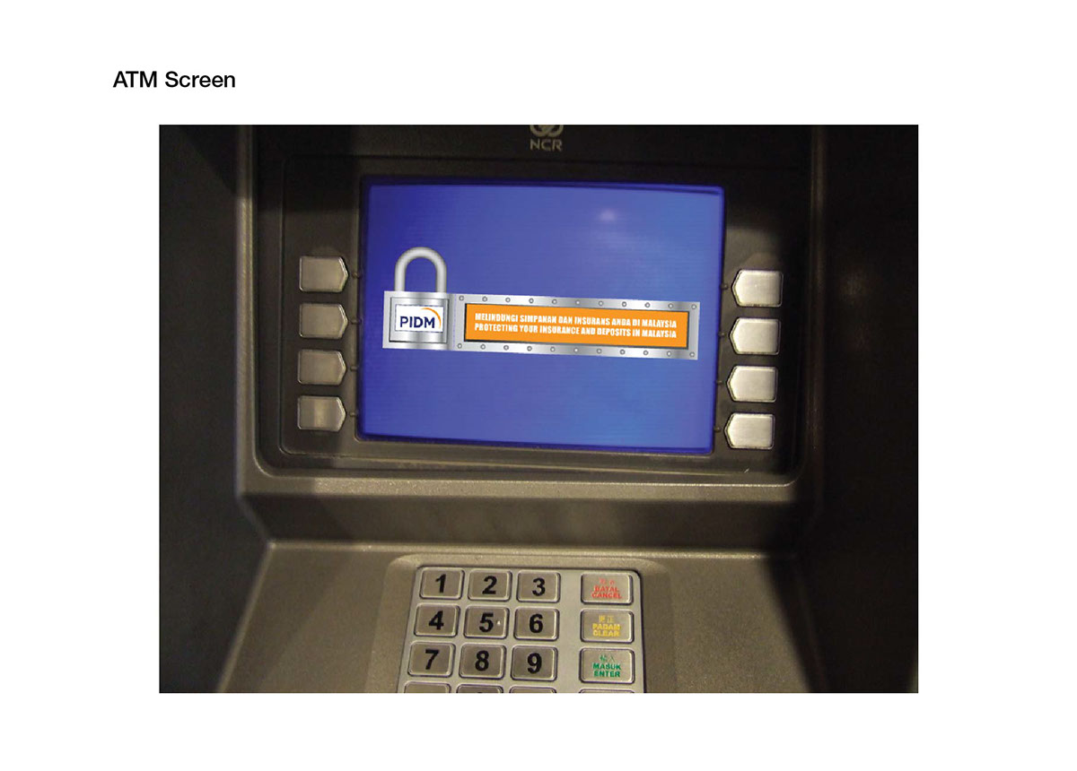PIDM insurance deposit malaysia security safe Bank billboard air ATM Online banner print lenticular missing