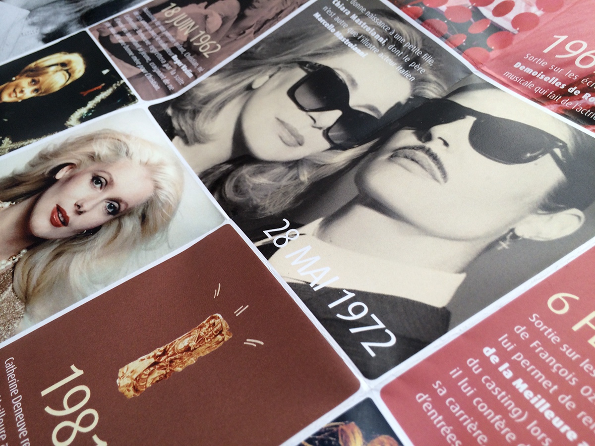 Catherine Deneuve zcard festival Cinema mk2 Events photos card brochure depliant leaflet