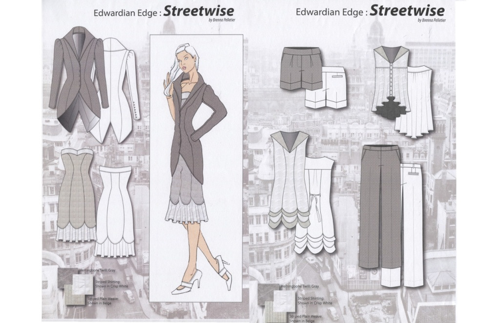 Illustrator  illustrations fashion design Apparel Design Edwardian edge photoshop merchandising Collection