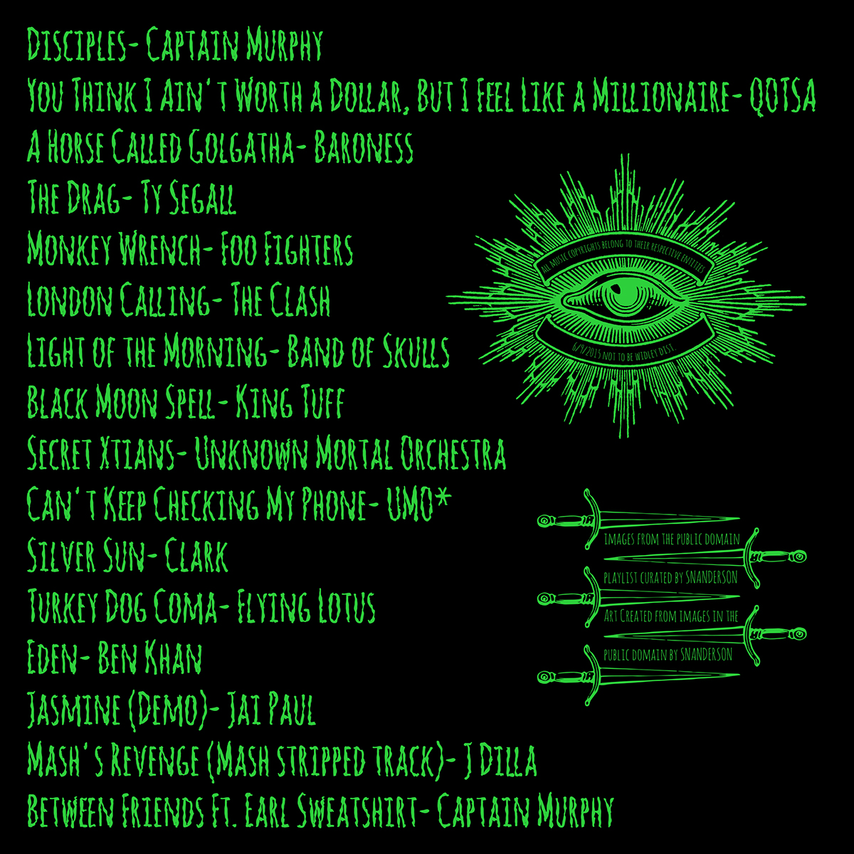 occult cult album art voodoo mix tape personal project