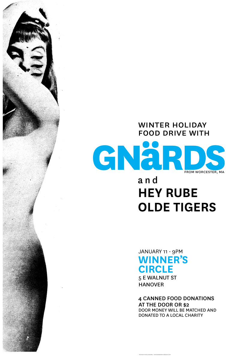 Gnards poster gig poster punk rock old porn