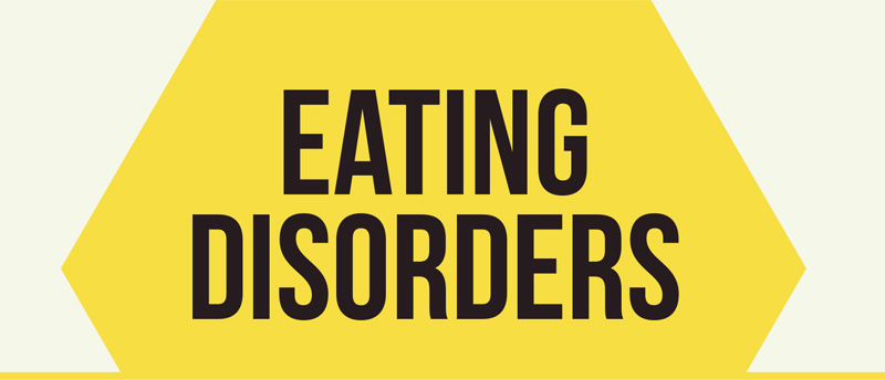 infographic Eating disorder graphics large print informational graphic information info color informative design typographic