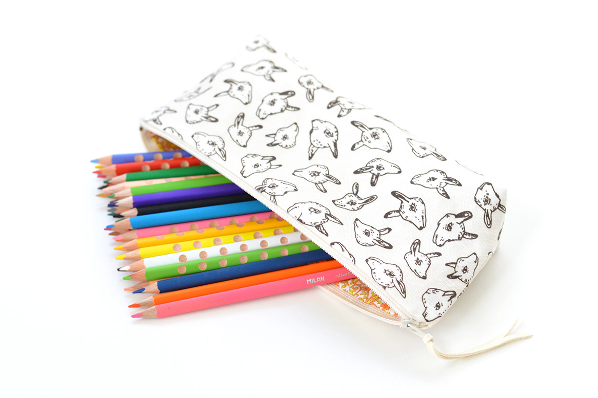 animals sewing handmade pouch bag Pencil Bag Surface Pattern pattern cute funny quirky