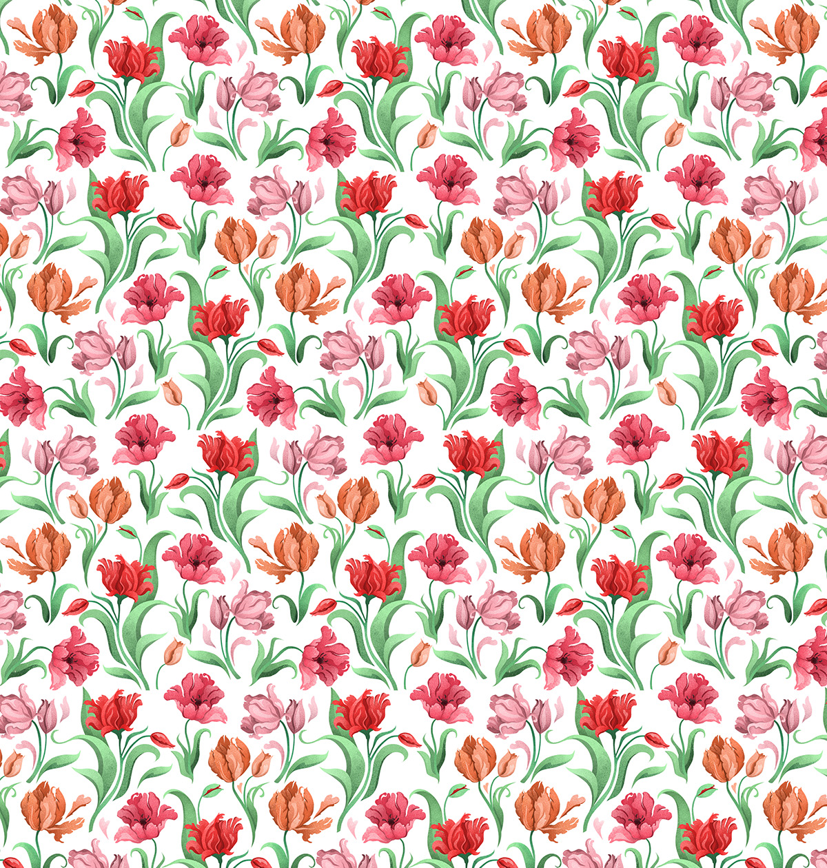 Flower Illustration flower design Logo Design Flowers product design  floral flower pattern botanical floral illustration tulips