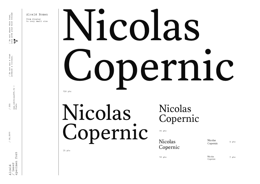 Editions deux-cent-cinq Damien Gautier Typeface