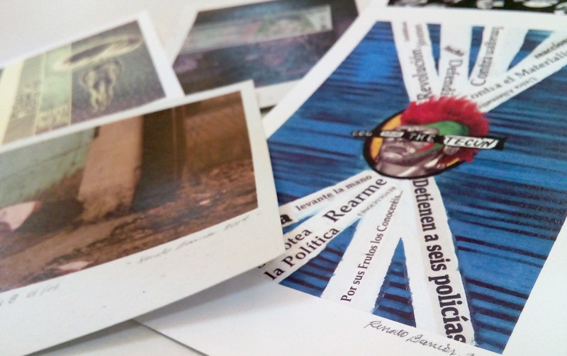 postal sticker prints souvenir Guatemala visual art conceptual art frame enmarcados viniles collage