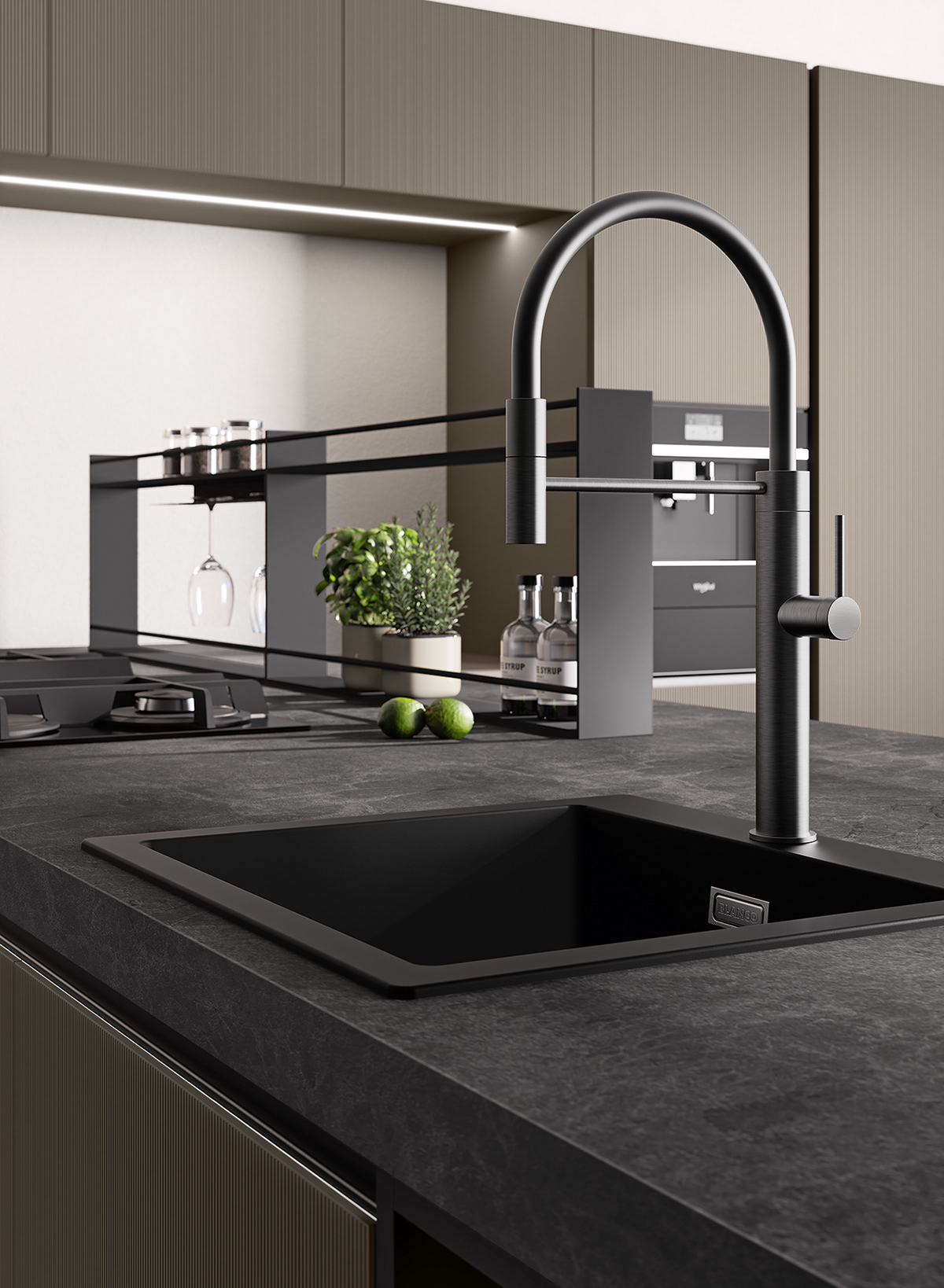 3D 3ds max architecture archviz CGI Render visualization kitchen Interior