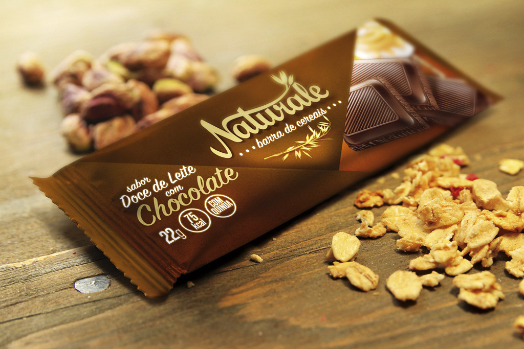naturale granola granola bars healthy Food  package chocolate sweet premium Cereals redesign