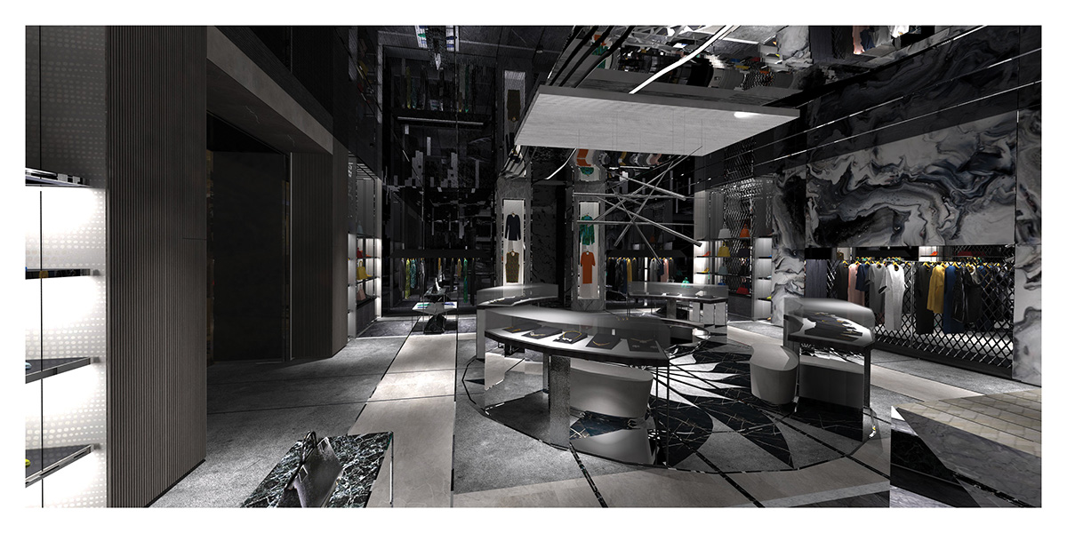 luxury store kamildebowski Retail design Concept store shop interior retail interior design