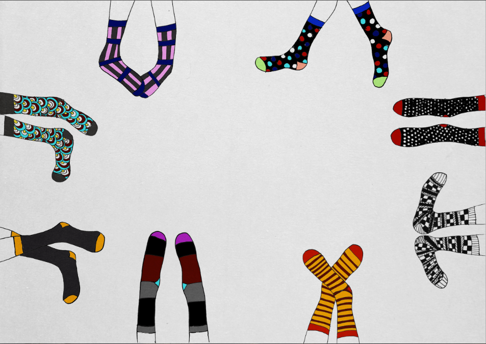 socks pattern shop logo