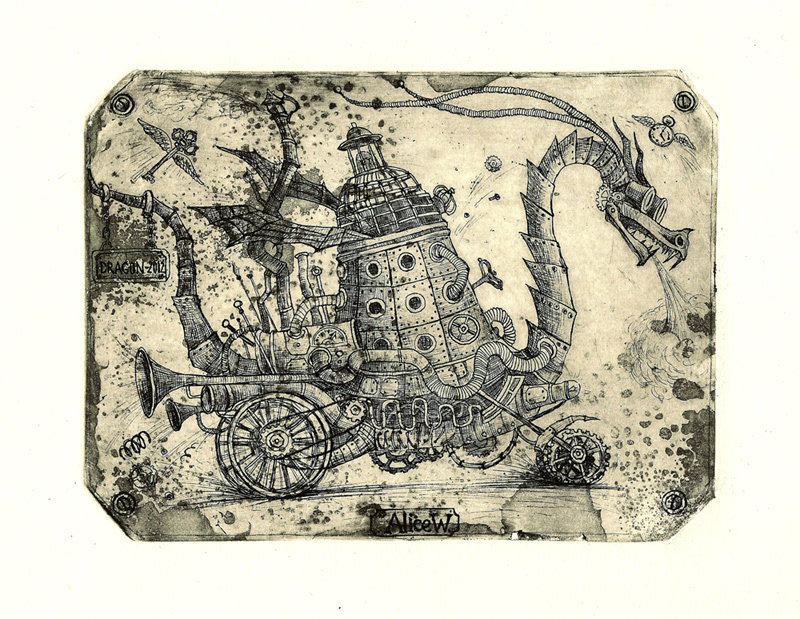 etching intaglio cards Printing