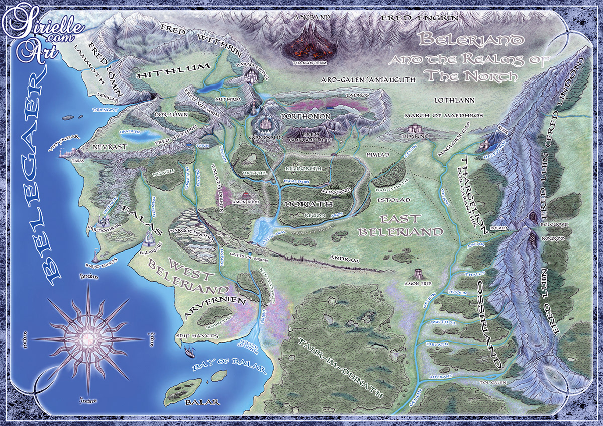 cartography city map fantasy art fantasy illustration fantasy map lordoftherings map Silmarillion Tolkien