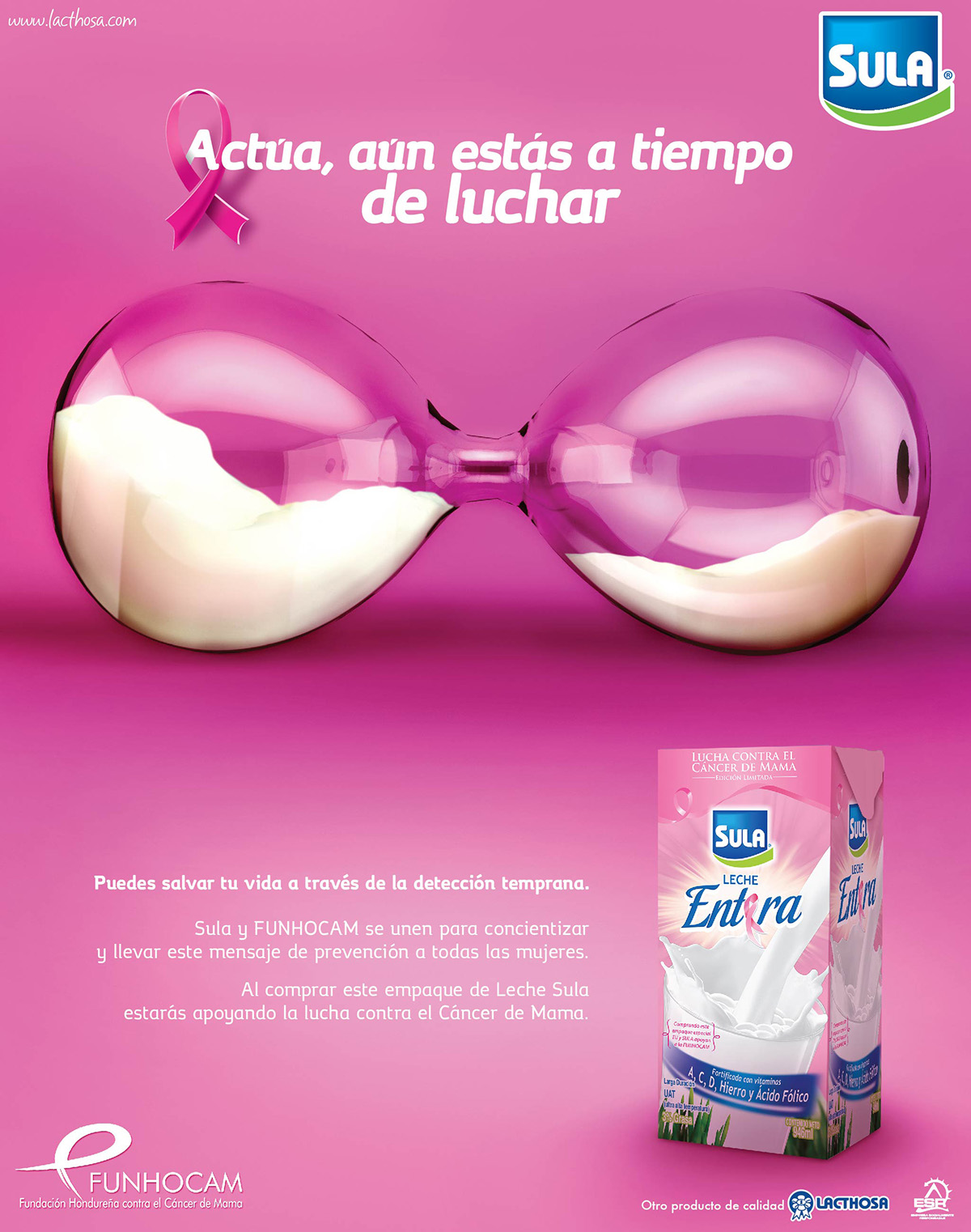 saludo cancer Mama breast cancer ad advertisement sula milk october