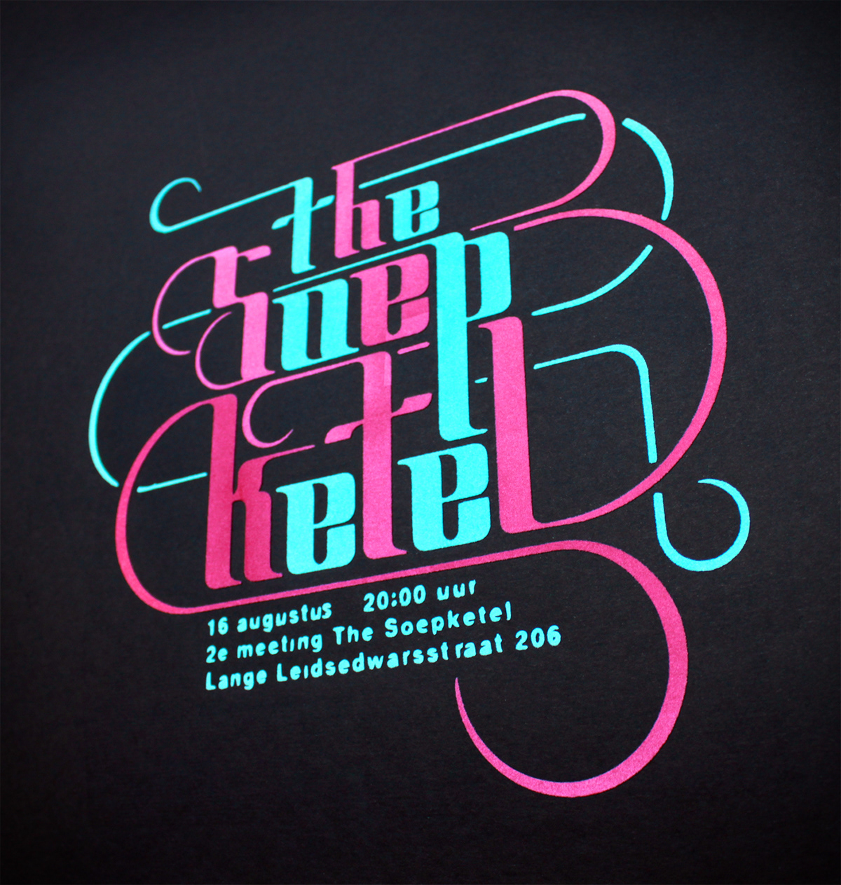 typographic tee James Brown special material