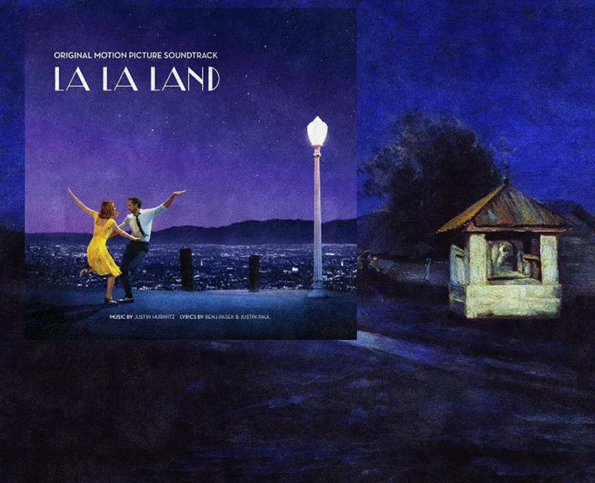 Digital Collage collage album cover mashup OST juxtaposition album art Film   la la land amelie