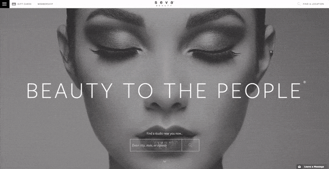 beauty Health Spa luxury Fashion  Web Design  Website Design modern sexy chic