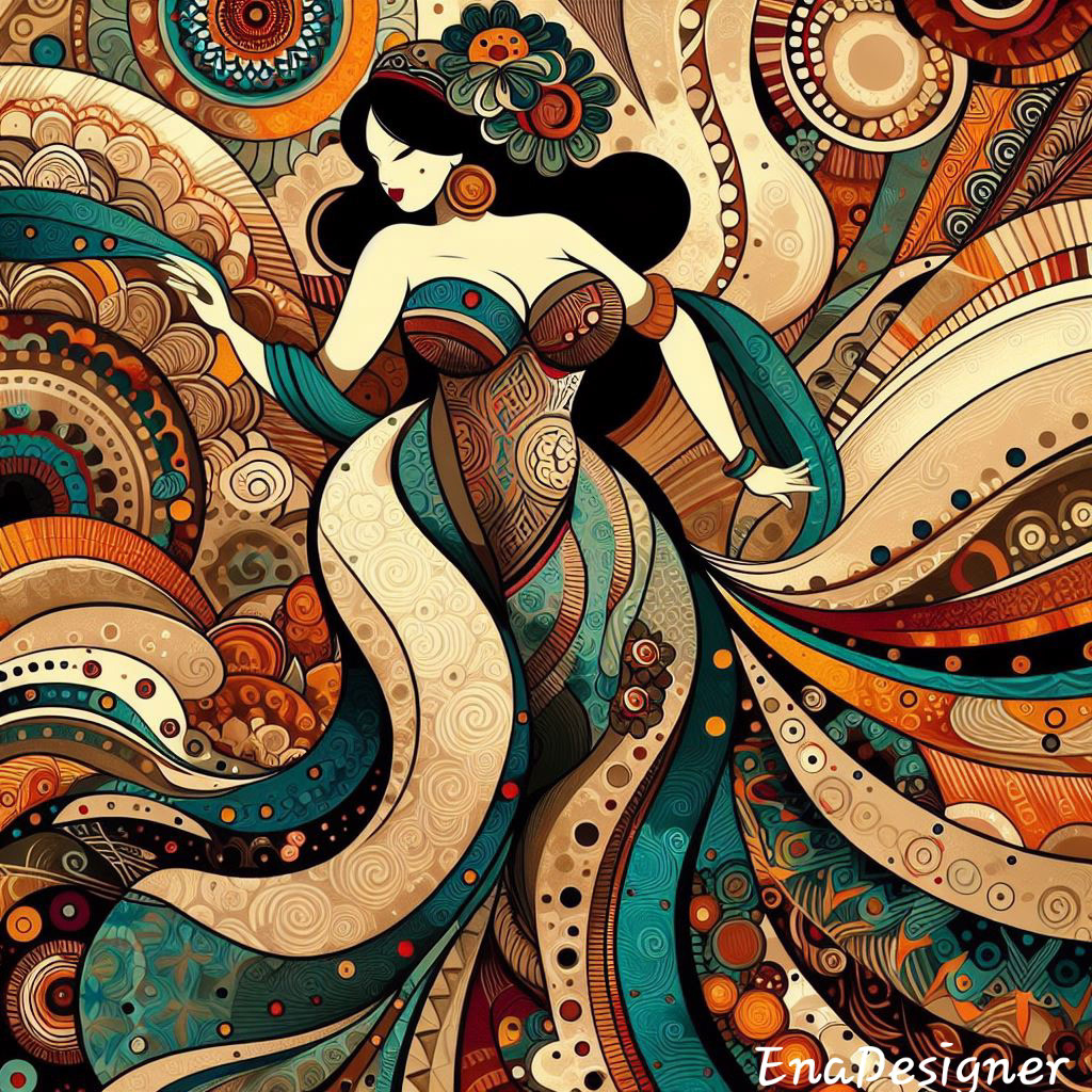 shapely Beautiful bold art digital ethnic. diverse Unapologetic