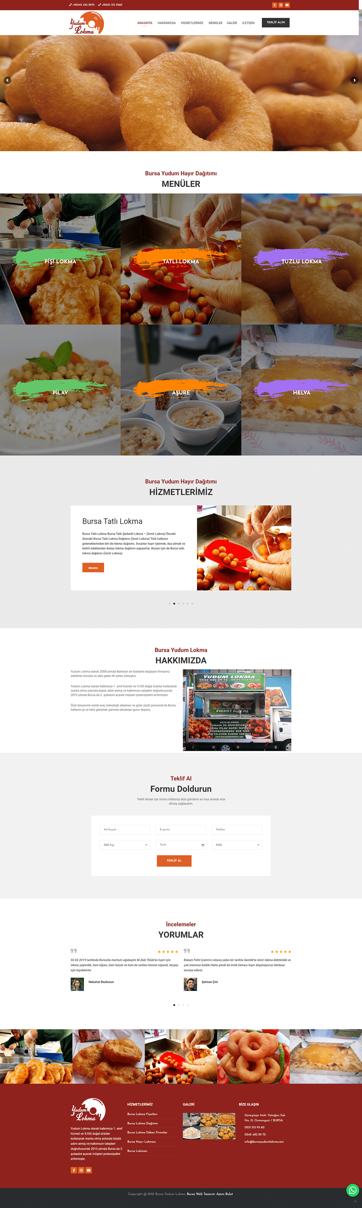 bakery brand identity design donut Logo Design Lokma restaurant sweet ux Website
