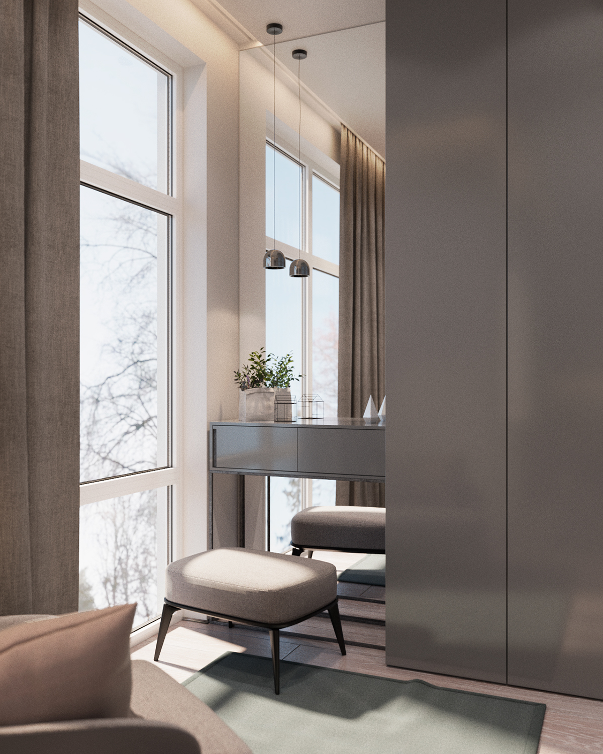 Interior interior design  visualization design concept apartment Kyiv
