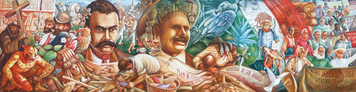 Mural  pintura arte Historia de México Morelos cultura