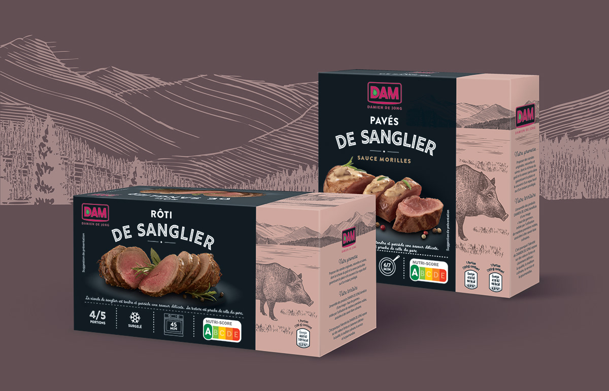 Packaging photoshop rebranding ILLUSTRATION  viande meat identity brand