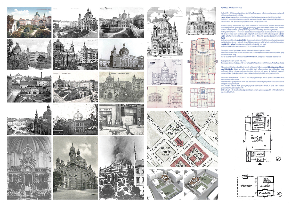 Synagogue Community Centre museum community jewish courtyard thesis diploma olomouc architecture