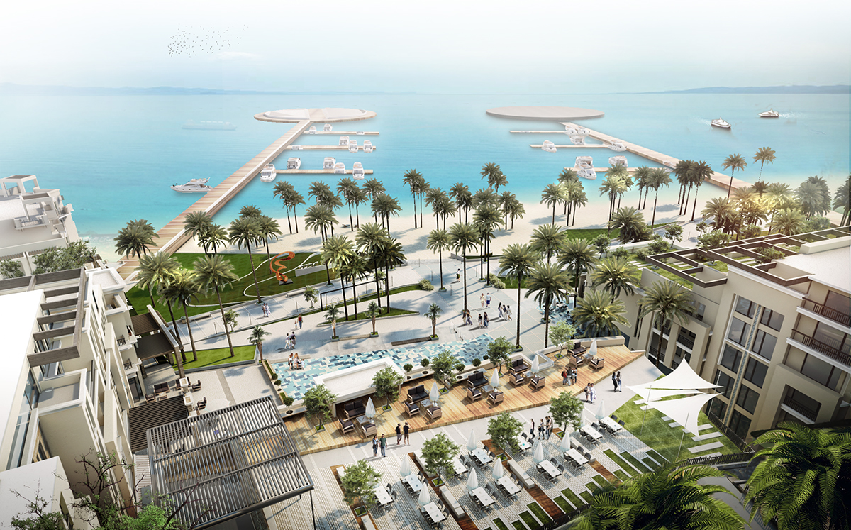 Urban Landscape planning resort marina contemporary Terraces architecture