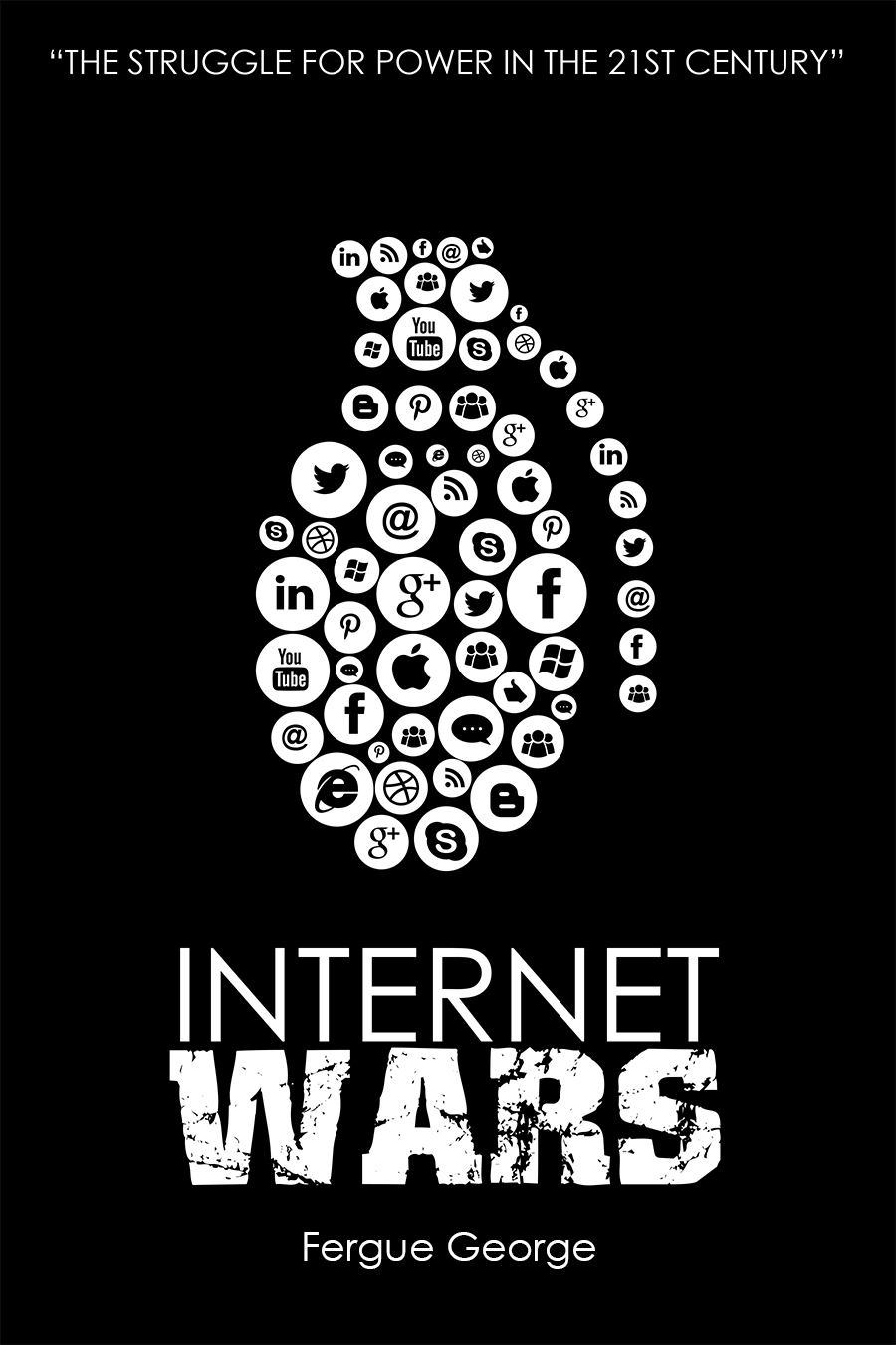 book cover design Internet War military power economic political SHIFT Arslan Janjua