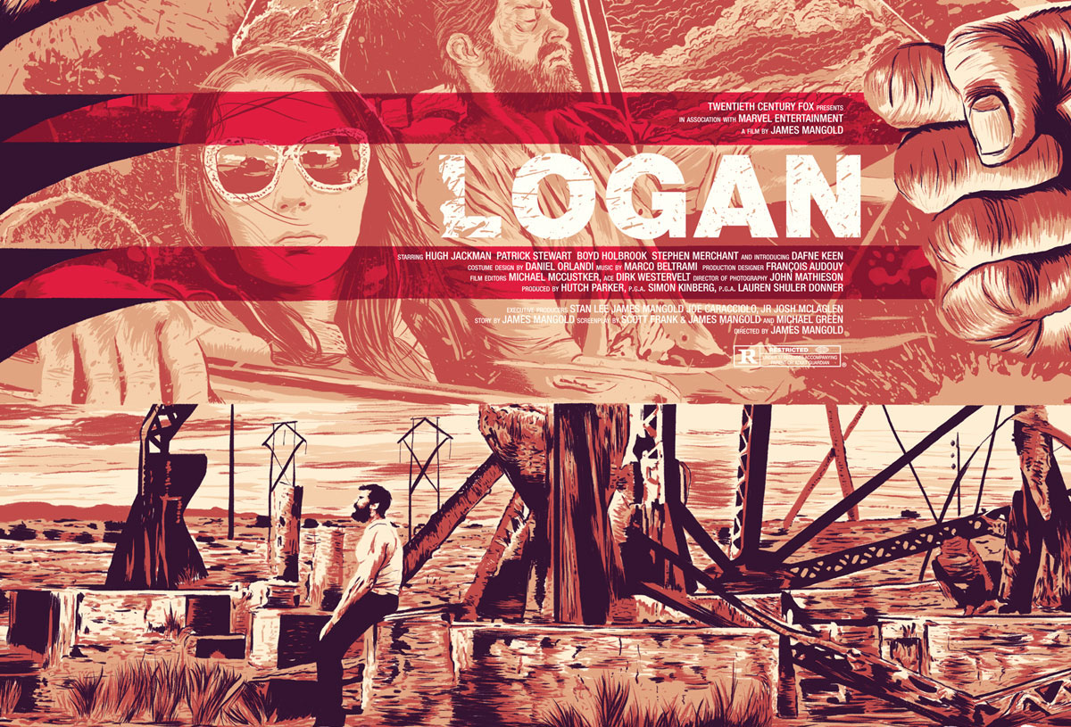 logan marvel alternative poster Digital Art  digital illustration movie poster