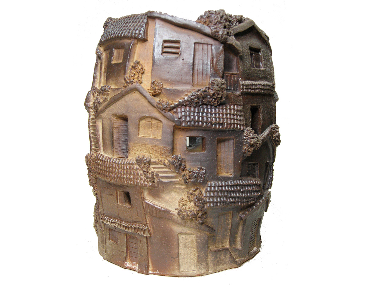molding ceramic houses